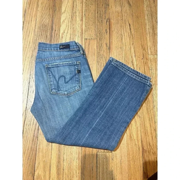 Citizens Of Humanity COH Kelly #063 Low Waist Cropped Jeans Size 29 - Picture 3 of 10